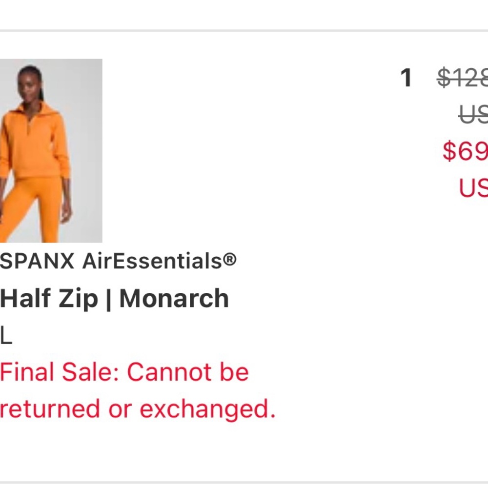 SPANX AirEssentials Monarch Half Zip